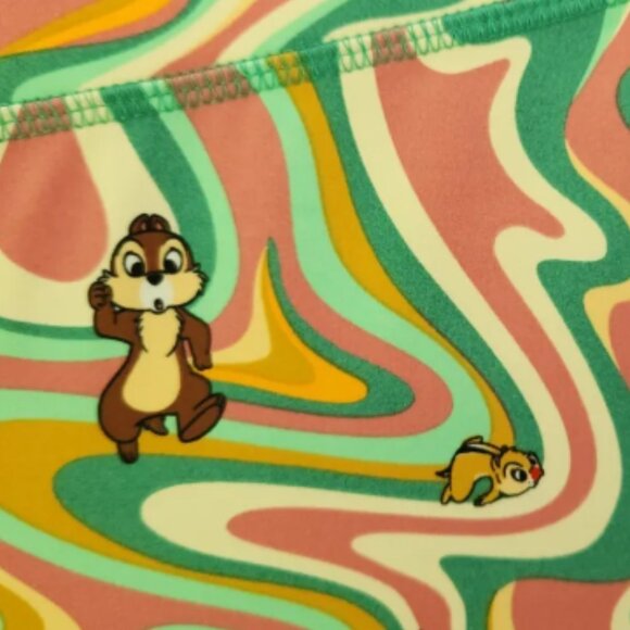 Brand New Genuine Disney Parks Merchandise Chip ‘n’ Dale Retro-Style Leggings - Picture 9 of 13